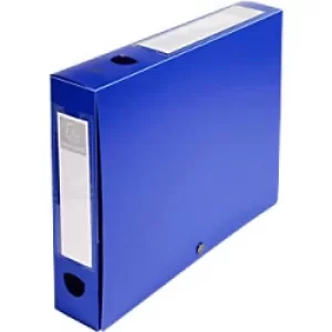 Image of Exacompta PP Opaque Filing Box A4 60mm, Blue, Pack of 10