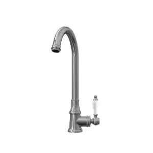 image of Taylor & Moore Hastings Traditional Kitchen Mixer Tap with Swivel Spout & Single Lever - Chrome