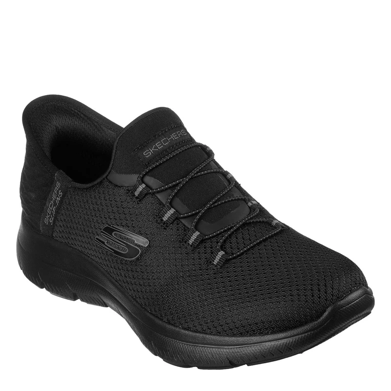 Image of Skechers Womens Slip Ins Summits Diamond Dreams Black No Hands Trainers - UK 4.5 Black female PS4067BBK4H