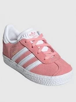 Image of Adidas Originals Infant Gazelle I Trainers - Pink