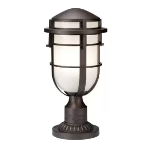 image of Outdoor IP44 1 Bulb Wall Ground Pedestal Victorian Bronze LED E27 100W