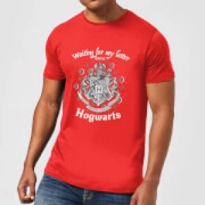 Image of Harry Potter Waiting For My Letter From Hogwarts Mens T-Shirt - Red - S