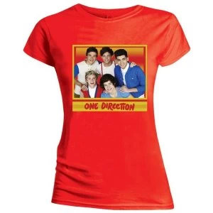 Image of One Direction - Cool Womens Large T-Shirt - Red