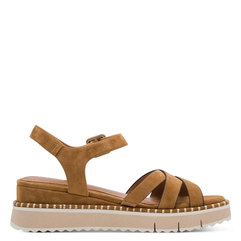Image of tamaris Womens wedge sandals Tamaris 1-28269-46 Marron Female 36