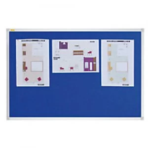 image of Felt Pin Board X-tra!Line PT130603 240 x 120cm Blue