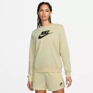 Image of Nike Sportswear Essential Womens Fleece Crew Sweater - Neutral
