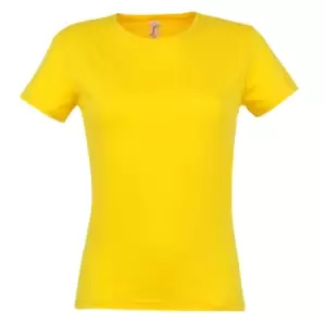 Image of SOLS Womens/Ladies Miss Short Sleeve T-Shirt (XXL) (Gold)