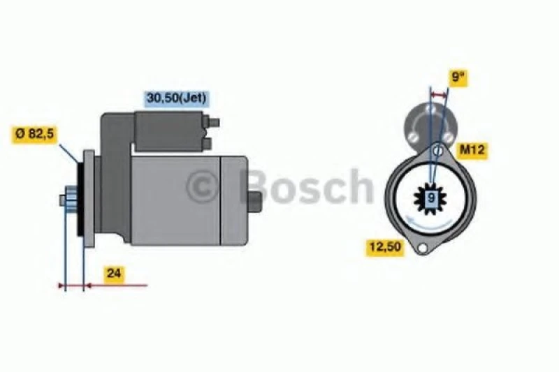 Image of Starter motor Bosch 0 986 018 940