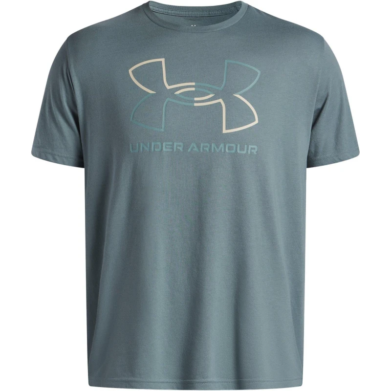 Image of Under Armour Foundation Short Sleeve Mens Jasper Blue male XL