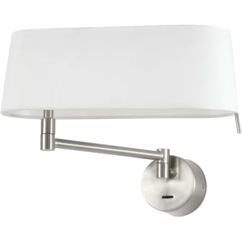 Image of Faro Desliz - LED Wall Lamp Nickel 11W 2700K