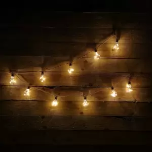 image of 2.7m Warm White LED Festoon Light Bulbs Indoor Decorative Christmas Window Lights