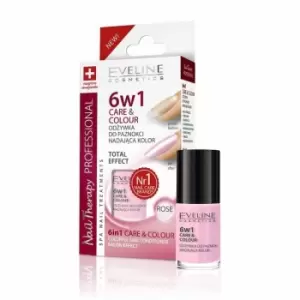 image of Eveline Nail Therapy 6in1 Care & Colour Rose 5 ml