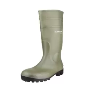 image of Dunlop Unisex Adult Protomastor Wellington Boots (13 UK) (Green/Black)