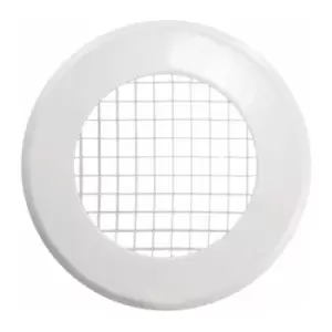 image of 100mm Internal Circular Egg Cates Grille - Chrome - Manrose