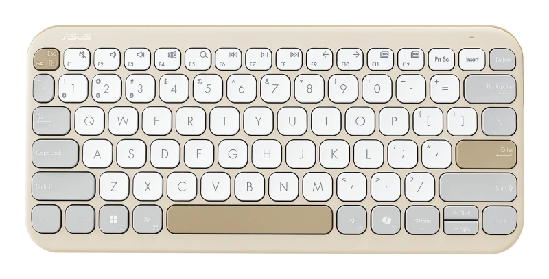 Image of ASUS KW100 /BG/UI/80 keyboard Universal Bluetooth Beige