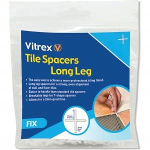 image of Vitrex Long Leg Tile Spacers 5mm Pack of 100