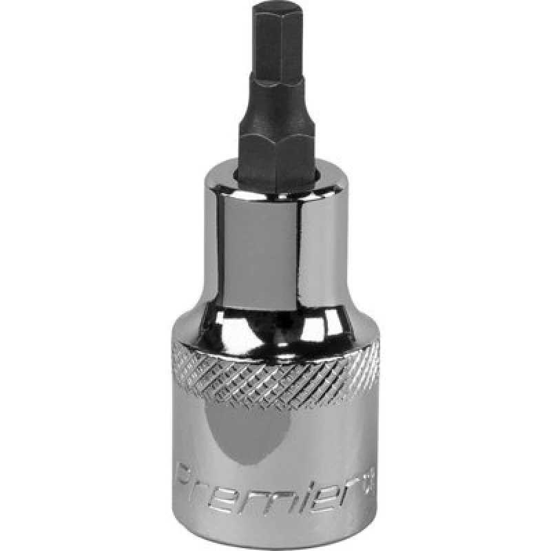Image of Loops 5mm Forged Hex Socket Bit - 1/2" Square Drive - Chrome Vanadium Wrench Socket Multi