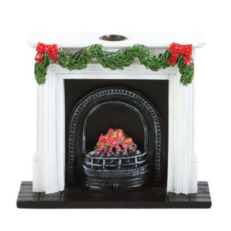 Image of Something Different Something Different Fireplace Christmas Backflow Incense Burner in White White One Size Unisex 5063574334969