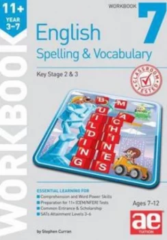 Image of 11+ Spelling and Vocabulary Workbook 7 by Stephen C Curran Paperback