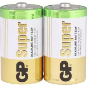 Image of GP Batteries Super GP13A / LR20 D battery Alkali-manganese 1.5 V 2 pc(s)