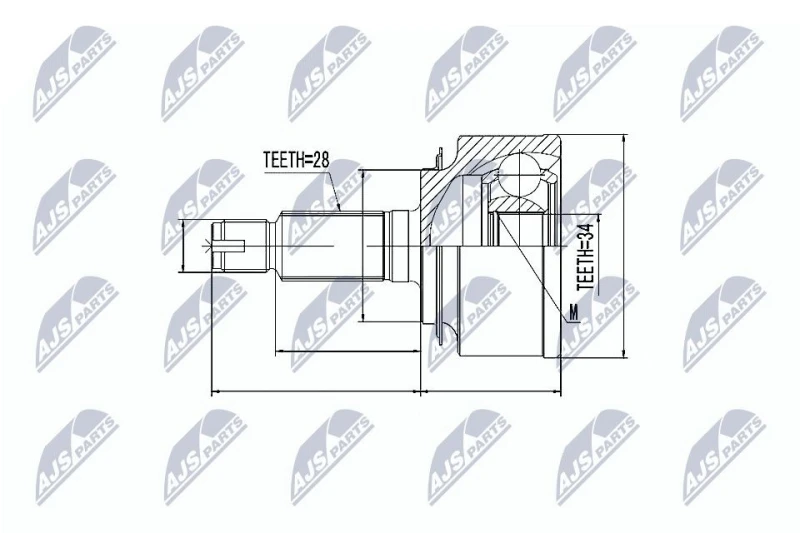 Image of NTY CV joint kit NTY NPZ-HD-051