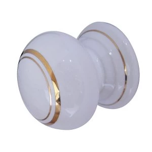 image of Jedo Plain Porcelain Cupboard Knob