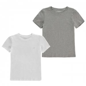 Image of Calvin Klein Calvin 2 Pack T Shirts - White/Grey 926