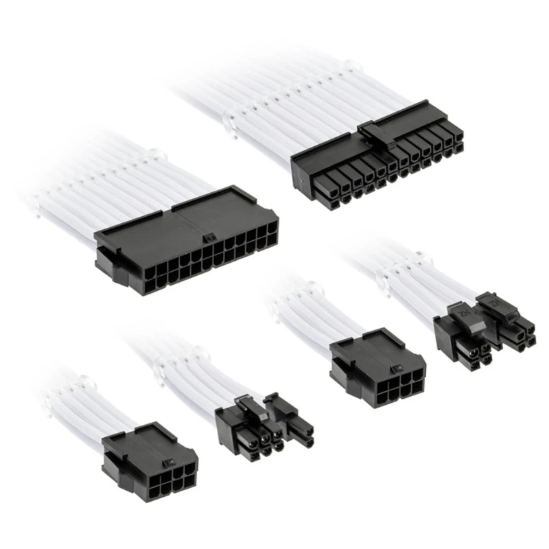 Image of Kolink Core Standard Braided Cable Extension Kit - Brilliant White