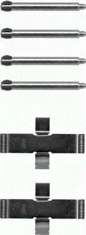 Image of Brake pad fitting kit TEXTAR 82019200