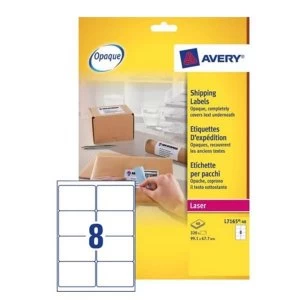 Image of Avery L7165 40 99.1x67.7mm Address Labels with BlockOut Technology Pack of 320 labels