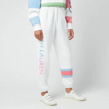 Image of Polo Ralph Lauren Womens Ombre Polo Sport Fleece Joggers - White - L