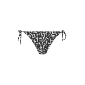 Image of Calvin Klein String Side Tie-Print - Black