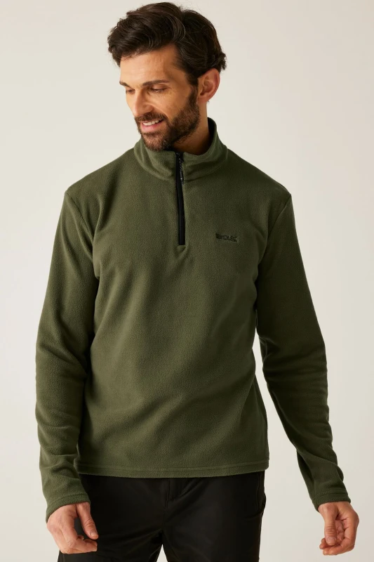 Image of Regatta Regatta Men 'Thompson' Lightweight Half Zip Fleece in Bottle Green Size: 3X-Large Bottle Green XXXL Male 5063516155133