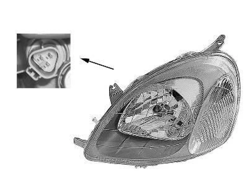 Image of VAN WEZEL Headlight VAN WEZEL 5430961