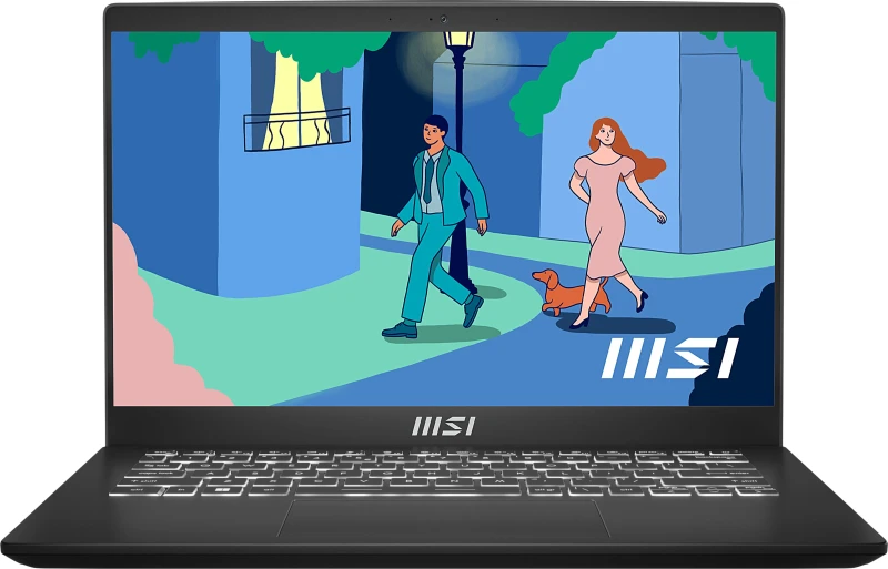 Image of MSI Modern 14 C7M-407UK 14" Laptop - AMD Ryzen 5, 512GB SSD, 8GB RAM - Black