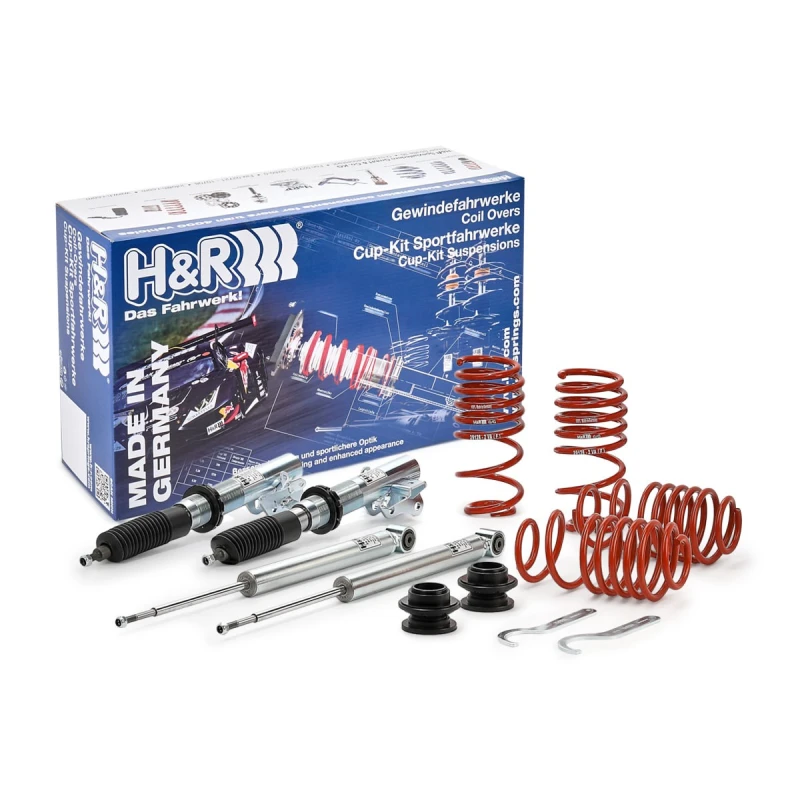 Image of H&R 29128-2 Suspension Kit, coil springs / shock absorbers Monotube coil overs Suspension Kit,coil springs / shock absorbers (190)