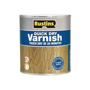 Image of Rustins Quick Dry Varnish Gloss Clear 1 litre