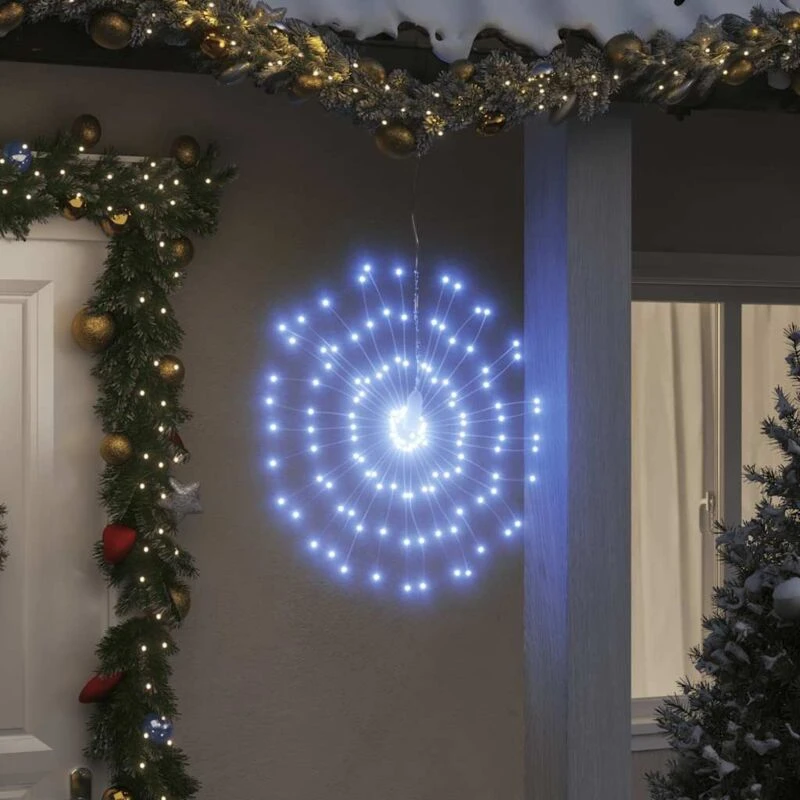 Image of VIDAXL Christmas Starburst Lights 140 LEDs 4 pcs Cold White 17cm Vidaxl 356222