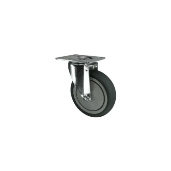 Swivel Plate 125MM Rubber Tyre - Atlas Workholders