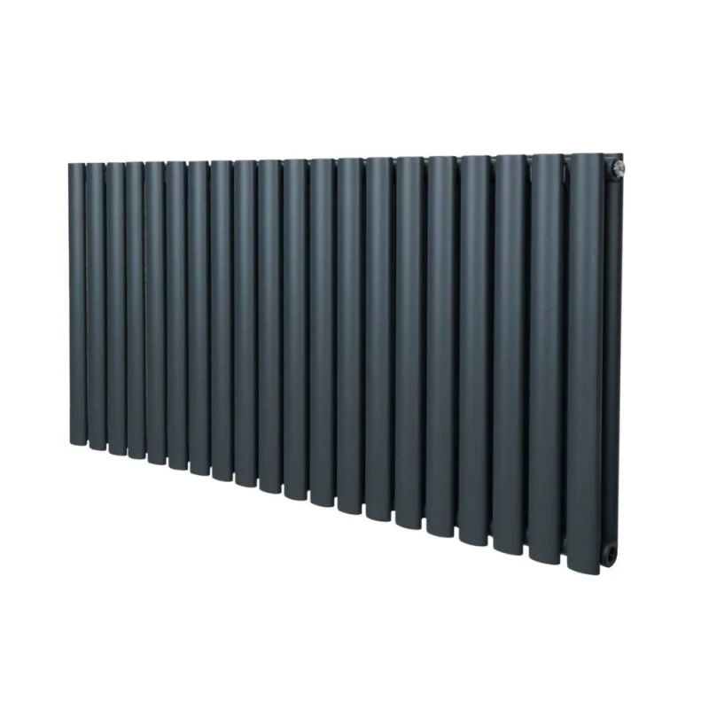 Image of Monstershop Oval Radiator - 600 x 1200mm - Anthracite Grey