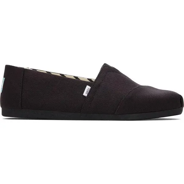 image of Toms Alpargata Canvas Shoes - Black 6