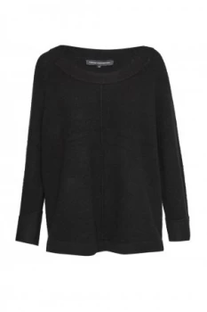 image of French Connection Autumn Flossy Round Neck Jumper Black