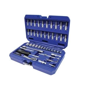 Image of Faithfull Socket Set of 46 Metric 1/4in Drive