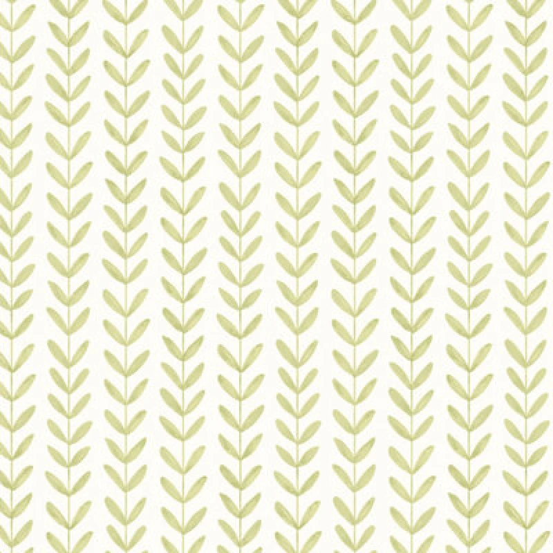 Image of Hoopla Walls Ditsy Leaf Stripe Apple Wallpaper