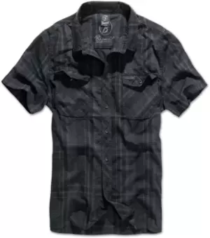 Image of Brandit Roadstar Shirt, black-blue Size M black-blue, Size M