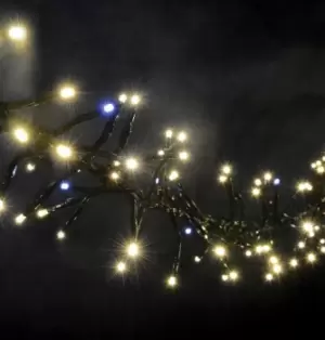 image of Lyyt 2.5m 240 Warm White LED Cluster Outdoor String Lights with Twinkle Effect