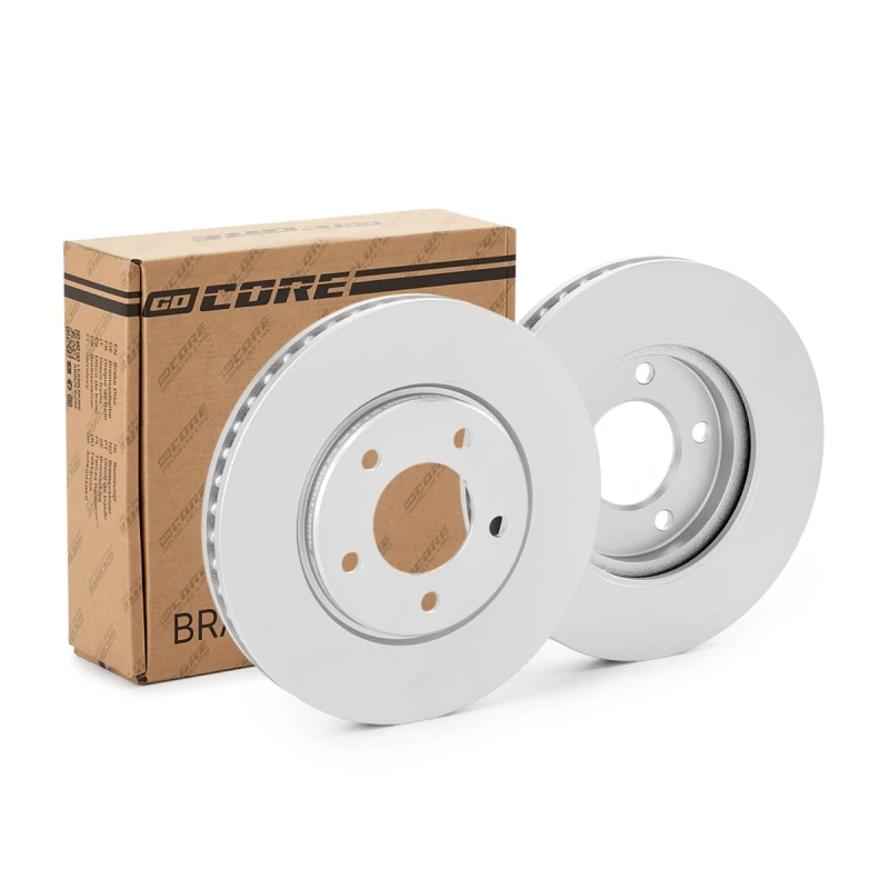 Image of goCORE GCH20234 Brake disc Front Axle, Vented, Cast Iron, Coated, without wheel studs Cast Iron Brake Disc (82)
