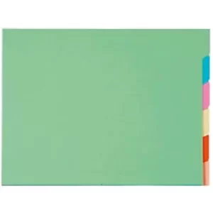 Image of Exacompta Tabbed Folder 336000E Assorted 2432cm Pack of 60