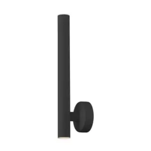 Image of Loya Integrated LED Wall Lamp, Black, 450lm, 3000K