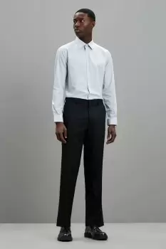 Image of Mens Regular Fit Black Smart Trousers